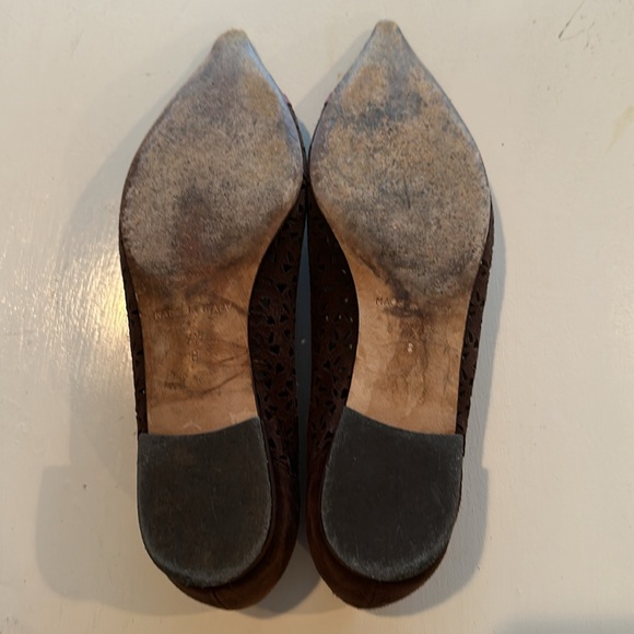 Kate Spade brown leather flat with pink detail - Picture 4 of 9